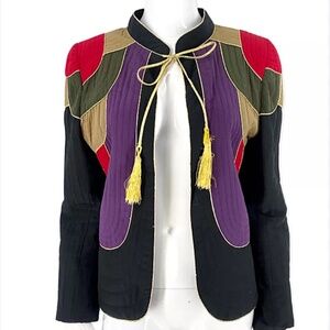 Four Seasons Vintage 70’s Silk Disco Jacket Sz Sm